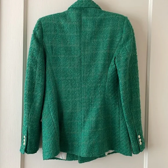 Zara Textured Double Breasted Blazer - Picture 7 of 11